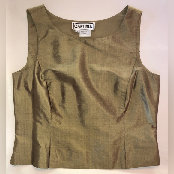 Vintage CARLISLE Silk 3-Piece Collection Top Skirt Pants (8/28) - Picture 7 of 17